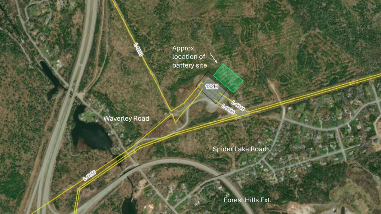 Waverley Grid-Scale Battery Facility Map